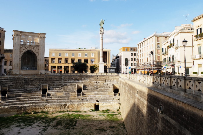 The Roman amphitheater in Lecce